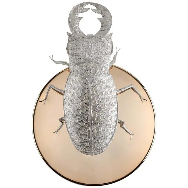 Metal Sconce In Gold-plated Brass For Sale - Image 7 of 7