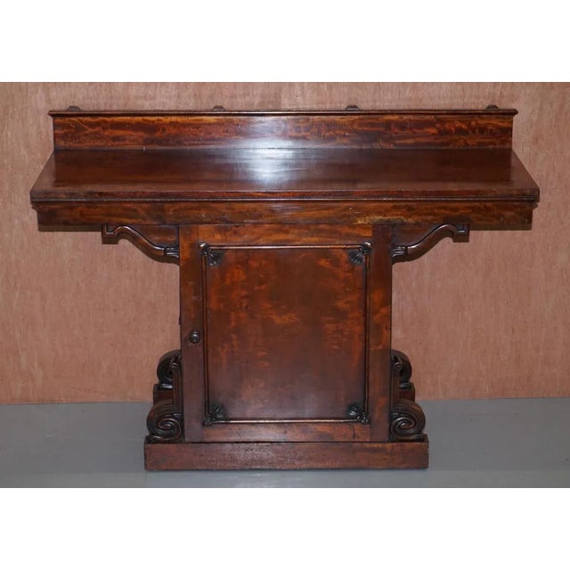 sublime circa 1830 William IV Cuban mahogany wine cellar sideboard A very fine and significant piece of furniture, the...
