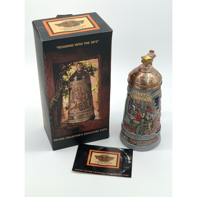 Roaring Into the Twenties Harley Davidson Beer Stein For Sale - Image 10 of 10