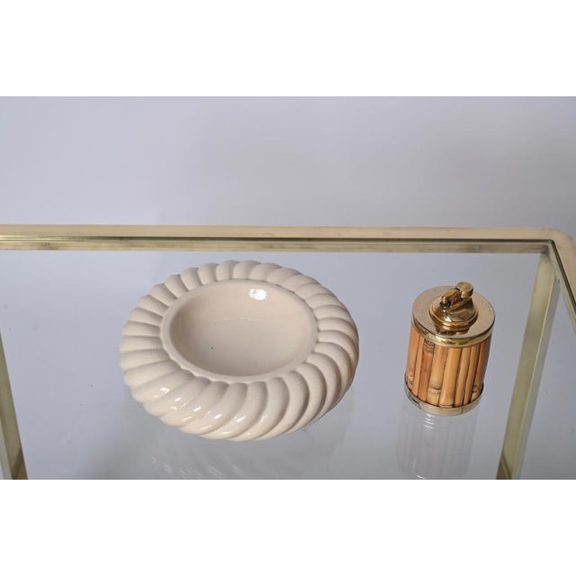 Mid-Century Italian White Ceramic Ashtray by Tommaso Barbi, 1960s For Sale - Image 6 of 16