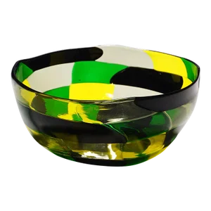 Fulvio Bianconi Bowl Pezzato Americano, Venini, Murano 1950s