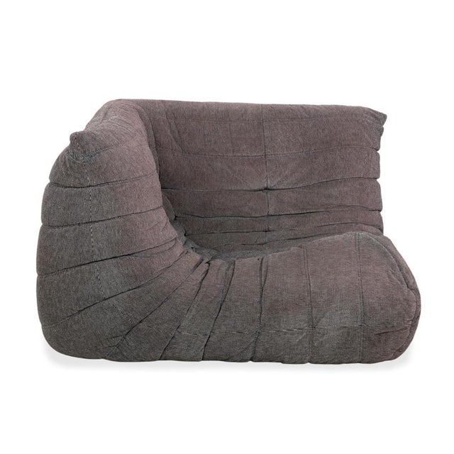 Togo Armchair in Grey Fabric by Michel Ducaroy for Ligne Roset For Sale - Image 10 of 14