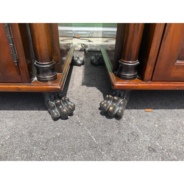 Traditional Pair of Hickory White Nightstands With Original Keys For Sale - Image 3 of 10