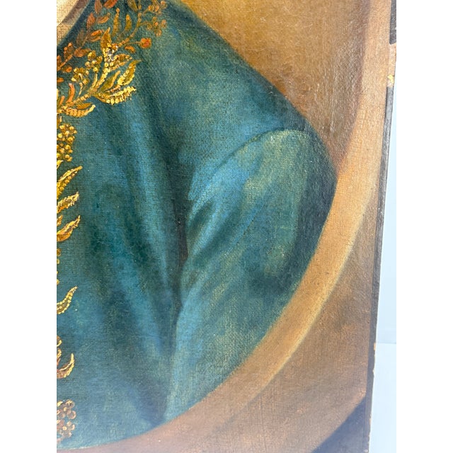 Fine Quality 18th Century Continental School Portrait of a Nobleman For Sale - Image 10 of 11