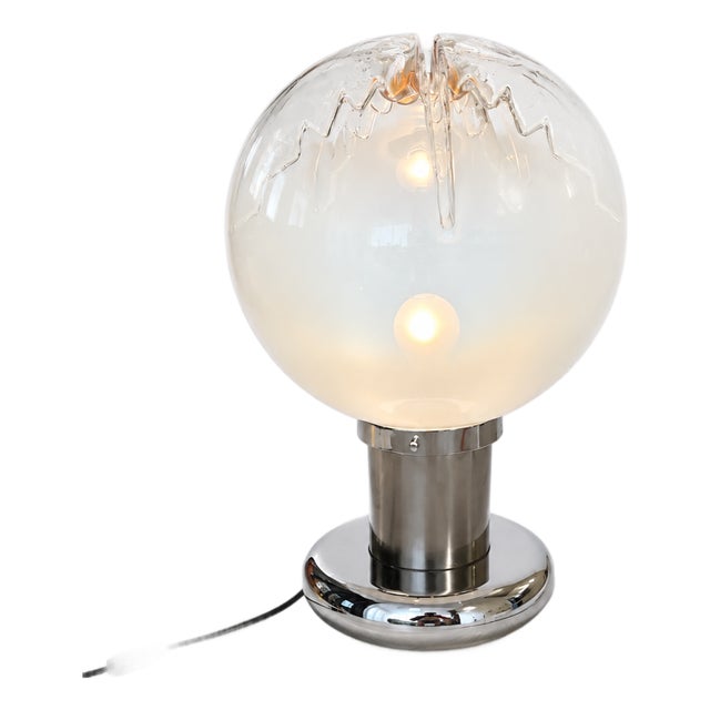 Large Space Age Murano Glass Table Lamp by Toni Zuccheri for AV Mazzega, 1970s For Sale