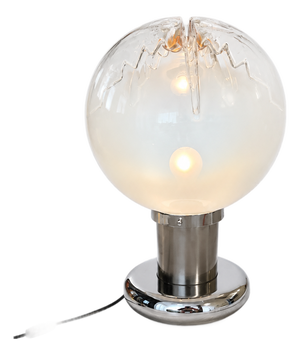 Large Space Age Murano Glass Table Lamp by Toni Zuccheri for AV Mazzega, 1970s