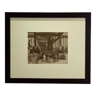 Antique Photograph of an Interior of a Temple For Sale