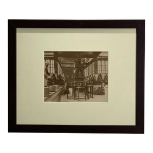Antique Photograph of an Interior of a Temple