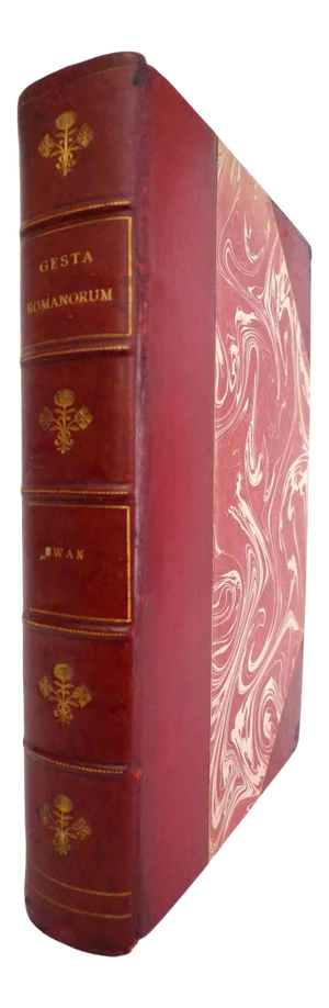 Early 20th Century Red Leather Book, Charles Swan's Translation of Gesta Romanorum - Entertaining Stories