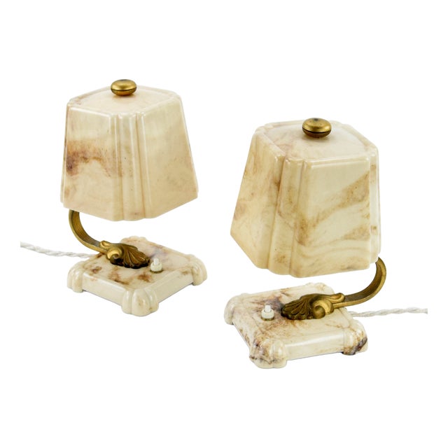 Art Deco Table Lamps, 1930s, Set of 2 For Sale