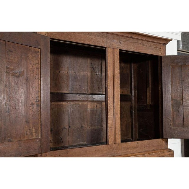 18th Century English Stripped Oak Livery Cupboard, 1780 For Sale - Image 11 of 18