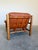 Animal Skin Mid Century Brazilian Sergio Rodriguez Style Cognac Leather Lounge Chair For Sale - Image 7 of 12