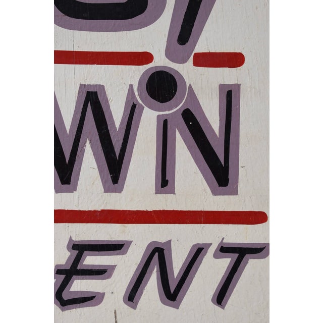 Vintage Folk Art "No Down Payment" Sign, Circa Mid-20th Century For Sale - Image 10 of 10