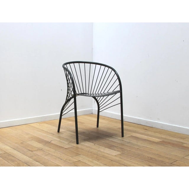 Black Lizzie Chair from Regis Protiere Pallucco, 1980s For Sale - Image 8 of 8
