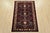 Tribal Hamedan Rug 3’2” X 4’10” Blue Wool Vintage Tribal Hand-Knotted Carpet For Sale - Image 3 of 12