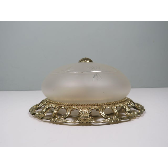 Bring a touch of elegance to your interior with this beautiful ceiling or wall lamp from the period 1960-1970. The white...