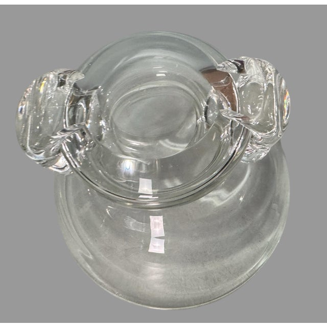 Steuben Glass Vintage Steuben 5" Art Glass Compote Bowl With Pinched Footed Base For Sale - Image 4 of 6