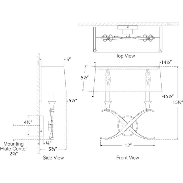 Cross Bouillotte Large Sconce in Antique Nickel with Linen Shade Designer: Chapman & Myers Finish: Antique Nickel Height:...