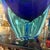 Mid-Century Modern 1960s Blue and Turquoise Heavy Murano Glass Huge Centerpiece by Flavio Poli For Sale - Image 3 of 18