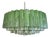 Large Murano Glass Chandelier with 101 Green Alabaster Glass Tube, 1990s For Sale