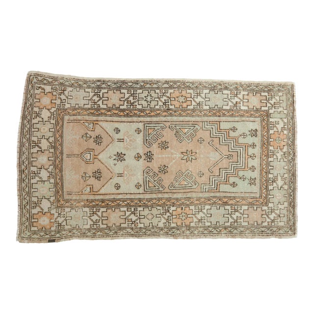 Vintage Distressed Oushak Rug - 3' X 4'10" For Sale