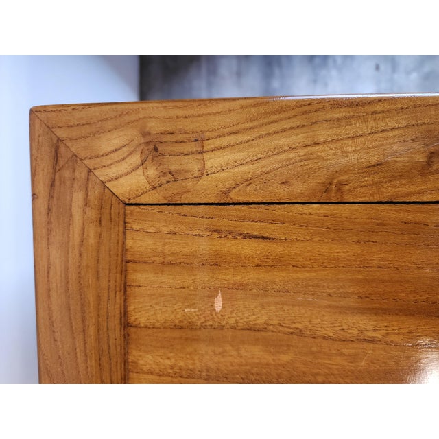Vintage Chinese Elm Apothecary Nightstands / Bedside Cabinets - A Pair For Sale - Image 17 of 18