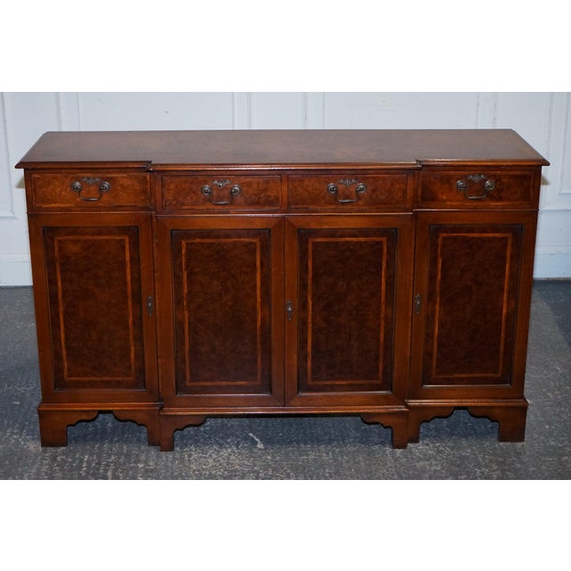 Antique Victorian Burr Walnut Sideboard by Jan Smith Brighton For Sale - Image 3 of 18