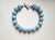 Contemporary Massive Natural Aquamarine & Freshwater Pearl Necklace, 23–24 Mm Aquamarine Beads, Statement Gemstone Necklace For Sale - Image 3 of 7