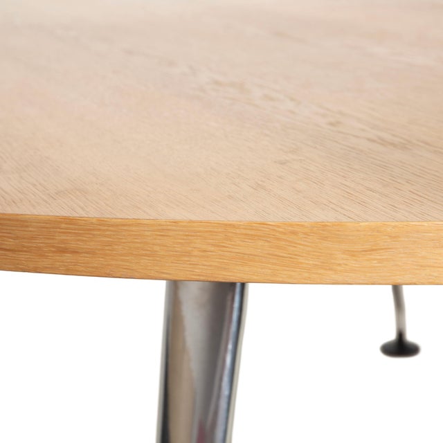 Medamorph Dining Table in Brown Wood and Chrome from Vitra For Sale - Image 5 of 11