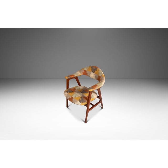Set of Two (2) Mid-Century Danish Modern Armchairs in Teak W/ Bespoke Fabric by Erik Kirkegaard for Høng Stolefabrik, Denmark, C. 1950's For Sale In Orlando - Image 6 of 18