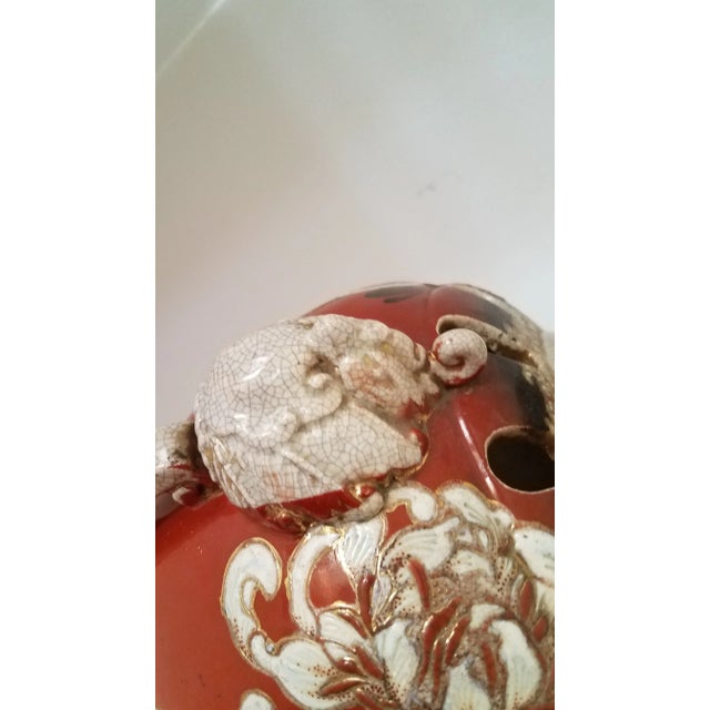 Alabaster Mid 18th Century Antique, Satsuma Porcelain Incense Burner For Sale - Image 8 of 11