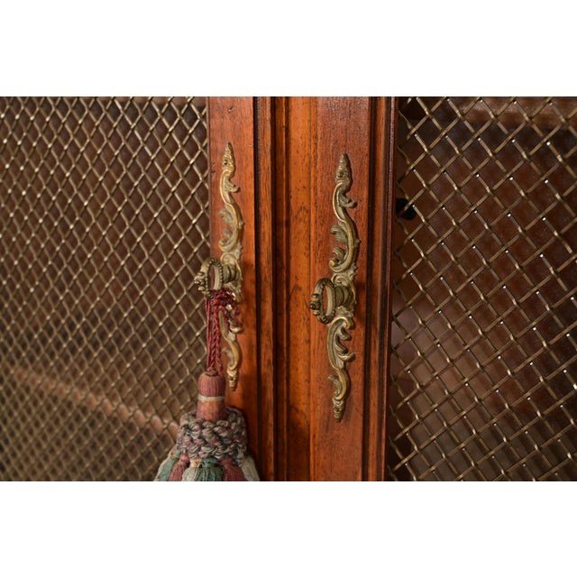 Thomasville French Provincial Carved Walnut Secretary Desk With Bookcase Hutch For Sale - Image 10 of 16