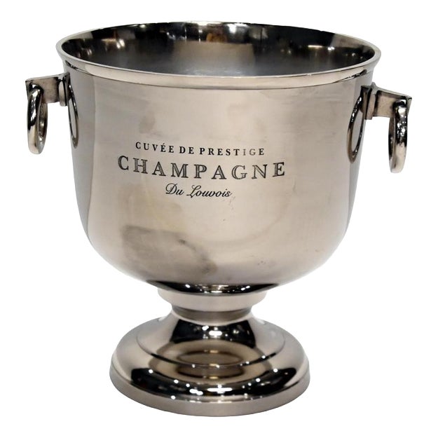 French Silver-Plated Cuvee Champagne Cooler For Sale