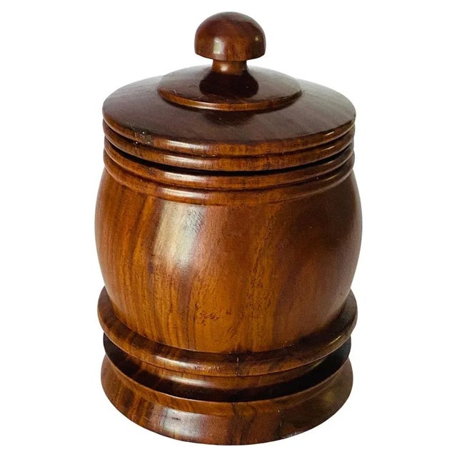 Brown Tobacco Pot with Lid, France, 1970s For Sale - Image 12 of 12