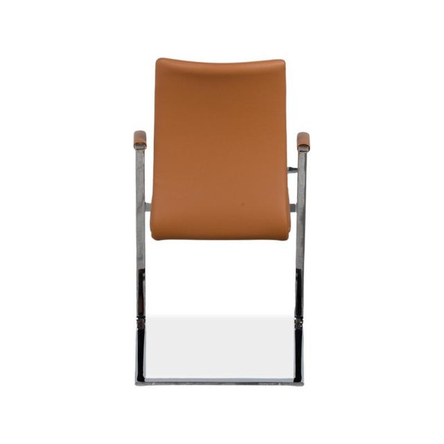 Swing Dining Table and Chairs in Leather and Glass from Tonon, Set of 7 For Sale - Image 18 of 18