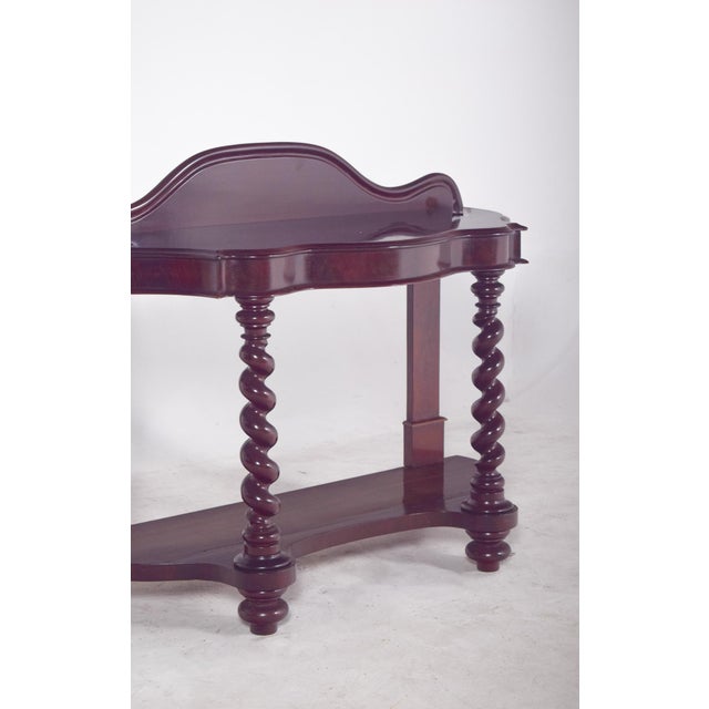 Antique Mahogany Console Table For Sale - Image 9 of 13