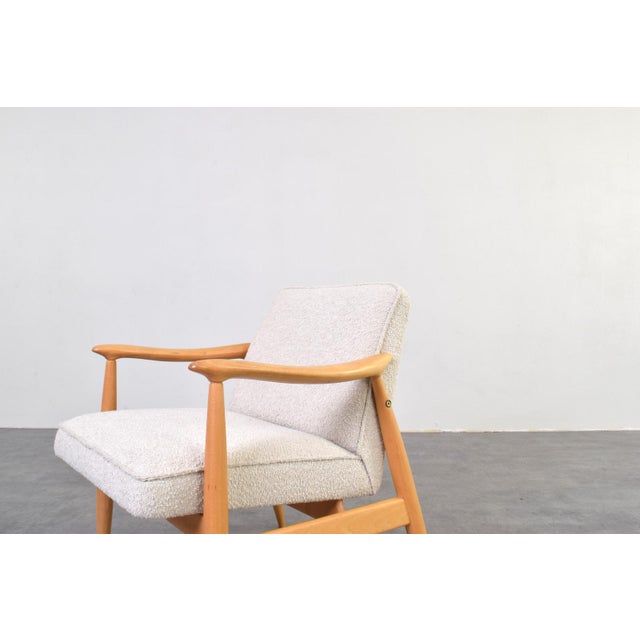 Mid-Century Modern Lounge Chairs by J. Kędziorek, 1960s, Set of 2 For Sale - Image 12 of 17
