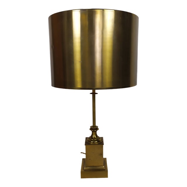 Golden Bronze Lamp by Maison Charles for Maison Charles, 1970s For Sale