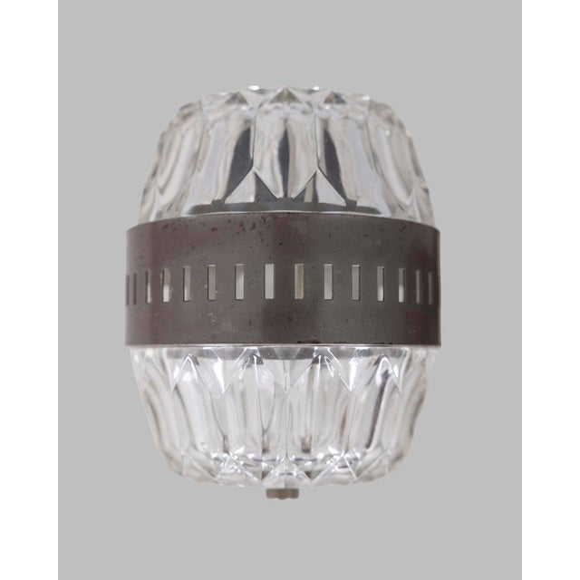 Silver Vintage Italian Wall Lights in Metal and Crystal, 1960s, Set of 2 For Sale - Image 8 of 11