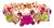 Bochic Capri Vintage Multi-Gem Bangle, 18K Gold & Silver, 1997 For Sale