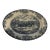 Vintage Mid-Century Modern Johnson Bros. Blue Coaching Scenes” 14”Oval Platter For Sale