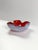 Murano Sommerso Glass Bowl in Ruby Red and Alabaster by Alfredo Barbini, 1960s For Sale - Image 6 of 10