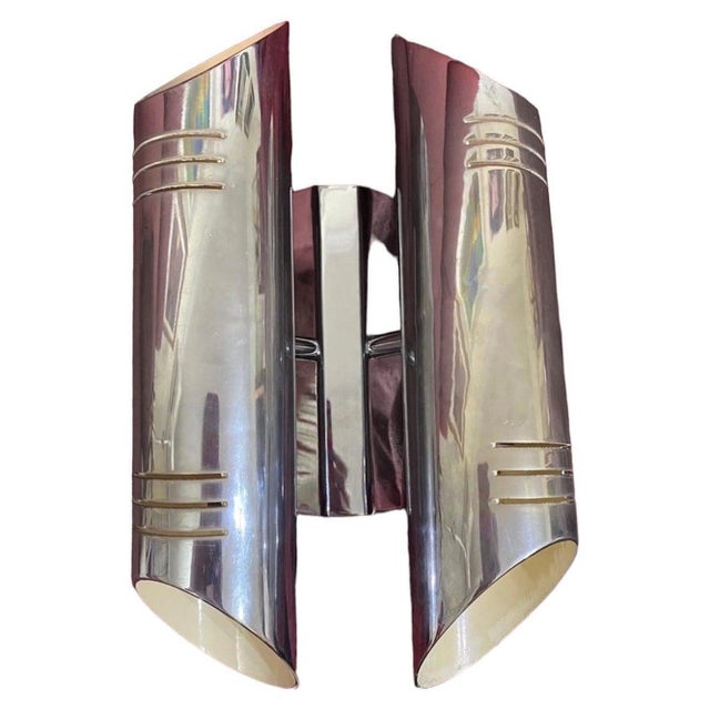 Metal Wall Light with Chrome Double Tube from Raak, 1970s For Sale - Image 7 of 7