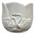 20th Century Portuguese White Ceramic Swan Planter For Sale