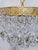1950s Vintage Crystal Teardrop Chandelier With Embossed Cherub Brass Crown For Sale - Image 5 of 11
