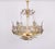 Large Gilt and Faceted Crystal Glass Chandelier from Palwa, 1970s For Sale - Image 11 of 15