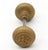 Pair of Antique BHS Emblematic Brass Door Knobs For Sale - Image 4 of 6