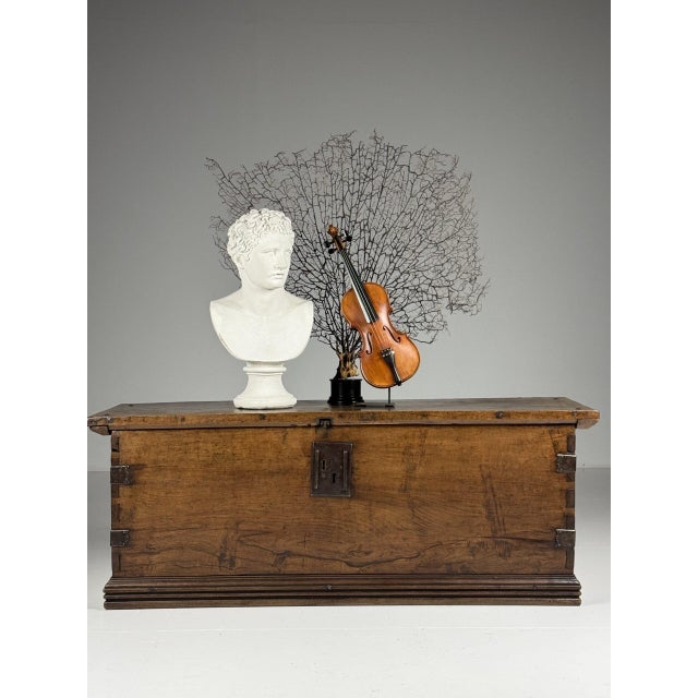 Large Antique Spanish Chest, 1700s For Sale - Image 12 of 18