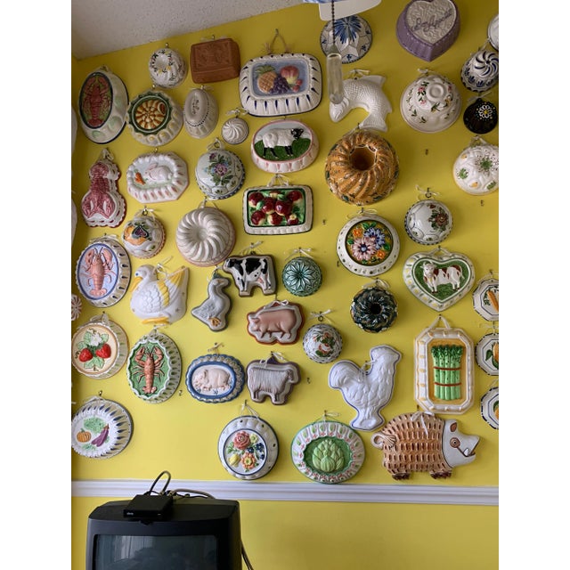 1980s Ceramic Hand Painted Wall Decor For Sale - Image 4 of 5