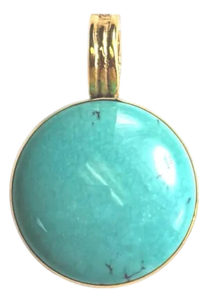 30mm Natural Turquoise Enhancer
